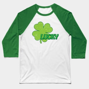 Lucky Vintage Shamrock Baseball T-Shirt